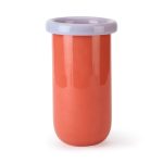 Plegado Glass Vase - Orange/ Pale Pink
