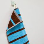 Dusen Dusen Bird Striped Cotton Towel - Heron