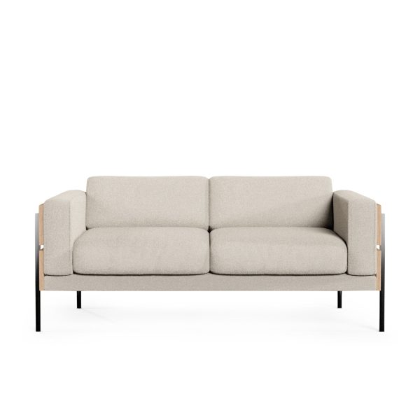 Forum 2-Seater Sofa - Oak/ Chalk Boucle