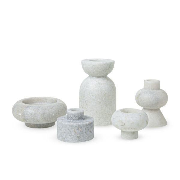 Tom Dixon Stone Stacking Candleholder - White