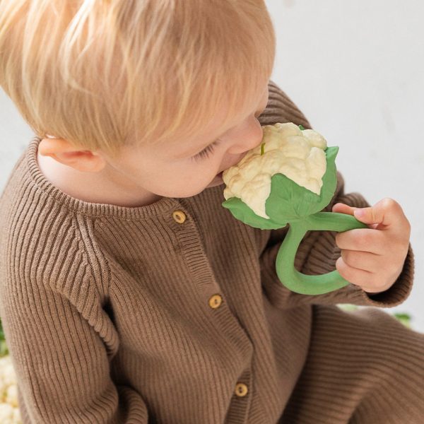 Fruit & Veggie Rattle Toy - Cauliflower