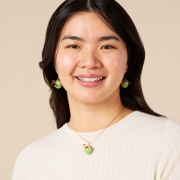 Andr??s Gallardo Green Apple Stem Gold-Plated Necklace