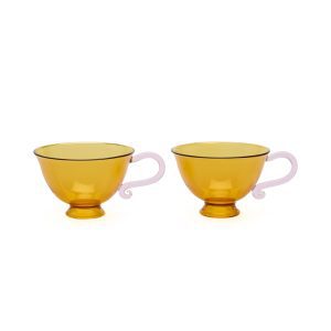 Continental Glass Tea Designs - Teacup S/2