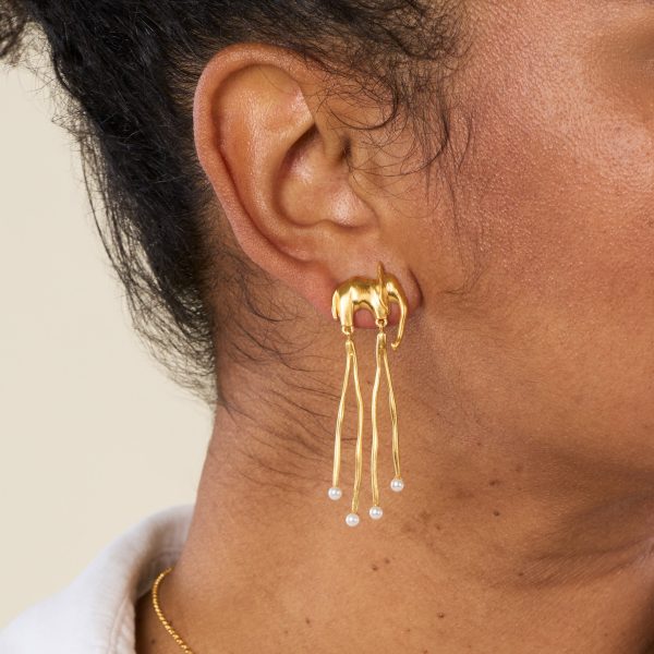 Salvador Dal?? Gold-Plated Elephant Earrings