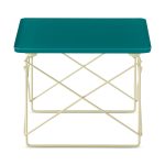 Herman Miller x HAY Eames Wire Base Low Table - Mint Green/ Powder Yellow