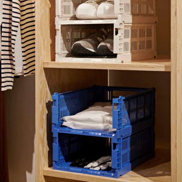 HAY Recycled Plastic Collapsible Color Crate - Lavender