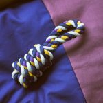 HAY Rope Toy for Dogs in Recycled Polyester - Blue/ Purple/ Ochre