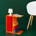 Two-Way Side Table - Neon Orange/ Neon Pink