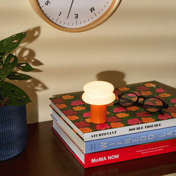 Snowman 8 Mini Portable Lamp - Tangerine