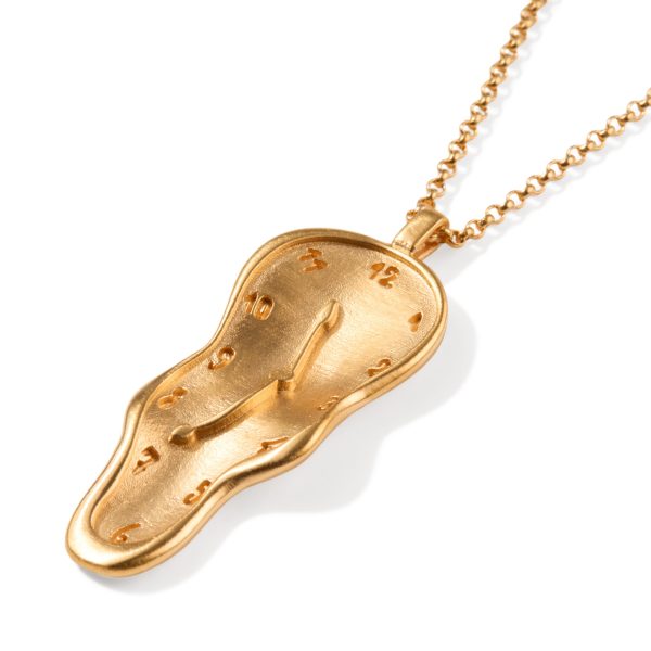 Salvador Dal?? Melting Clock Necklace - Gold