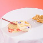Food-Themed Crew Socks - Camembert