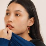 Joan Mir?? Gold-Plated Circle Teardrop Earrings