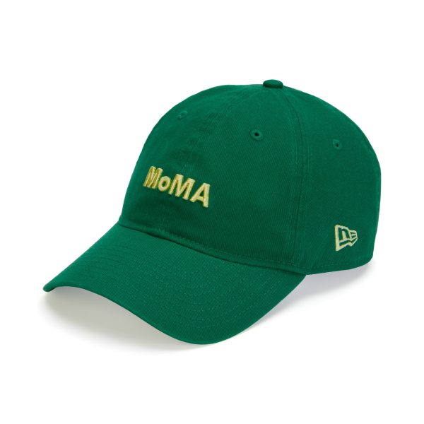 Colorful MoMA Adjustable Baseball Cap - Kelly Green/ Yellow