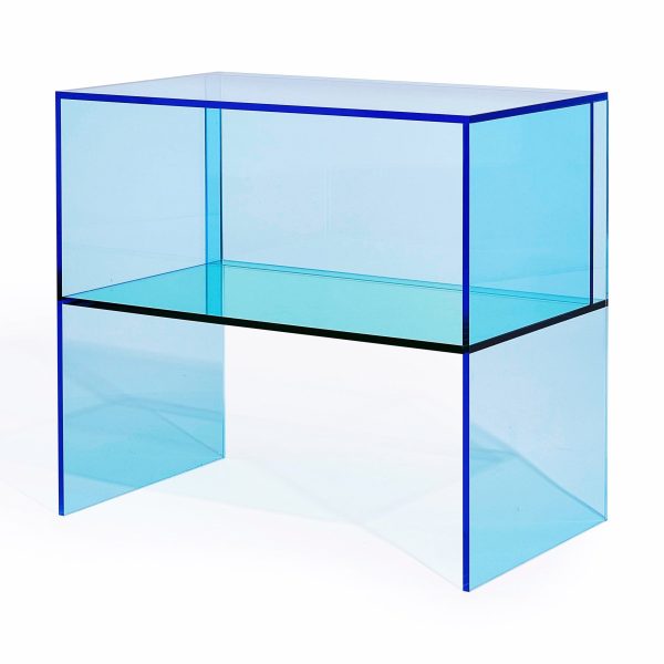Two-Way Side Table - Blue/ Aqua