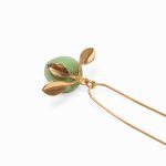 Andr??s Gallardo Green Apple Stem Gold-Plated Necklace