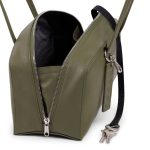 Baggu Recycled Leather Bowler Bag - Loden