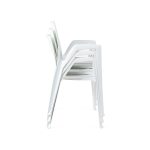 ArcoBellini Stacking Chair from Heller - White Pearl