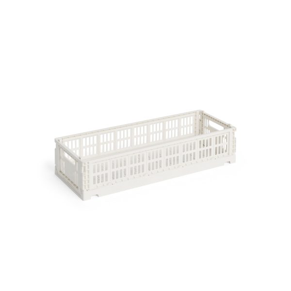 HAY Recycled Plastic Collapsible Color Crate - Off White