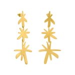Joan Mir?? Gold-Plated Linear Star Earrings