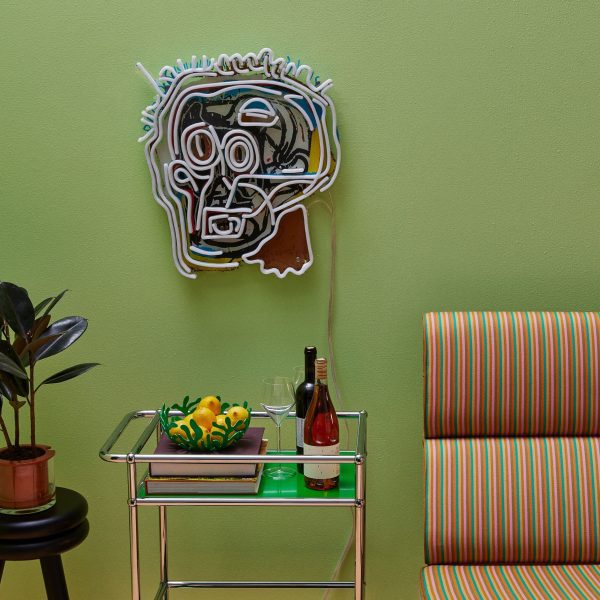 Jean-Michel Basquiat Head Neon Sign
