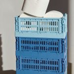 HAY Recycled Plastic Collapsible Color Crate - Lavender