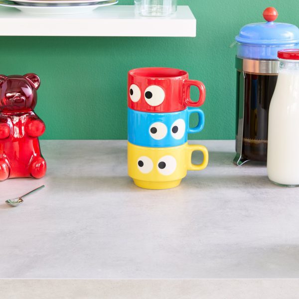 Kyoro Kyoro Stoneware Stacking Mugs - Set of 3