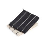HAY Outdoor Market by Jasper Morrison Shop Tea Towels - Set of 2 - Black/ Beige