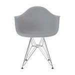EamesĀ® Molded Recycled Plastic Armchair from Herman Miller - Light Gray