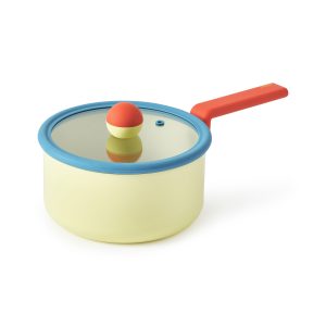 Geometric Non-Stick Cookware - Yellow/ Rust