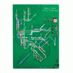 Traintrackr NYC Subway Circuit Board 2.0 - Green