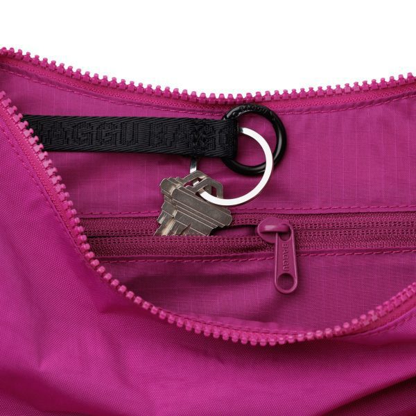 Baggu Recycled Nylon Crescent Bag - Deep Fuchsia