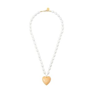 Sophie Monet Pearl Heart Necklace