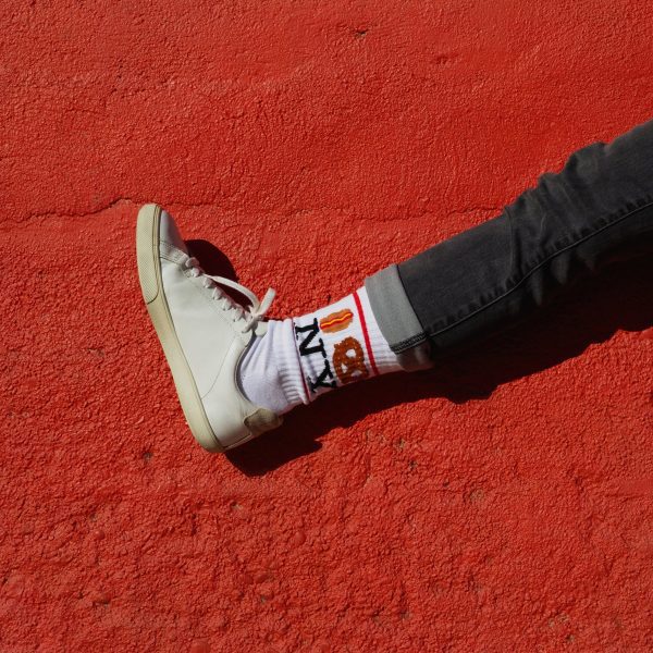 NYC Food Icons Socks - Red