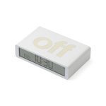 Lexon Flip Rechargeable Alarm Clock - White