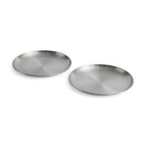HAY Outdoor Market by Jasper Morrison Shop Steel Plates - Set of 2 - Small