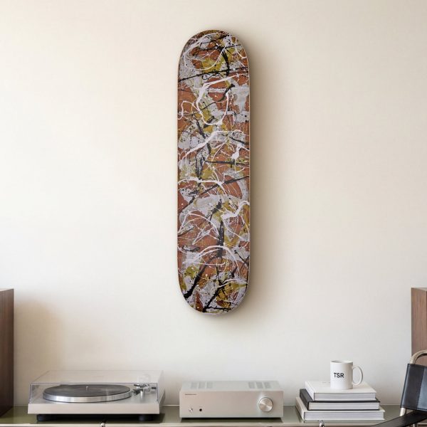 Jackson Pollock Skateboard from The Skateroom - Number 7