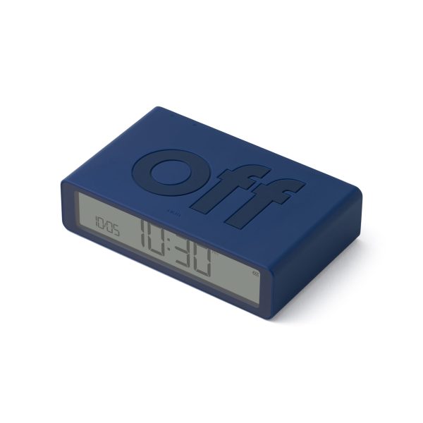 Lexon Flip Rechargeable Alarm Clock - Dark Blue