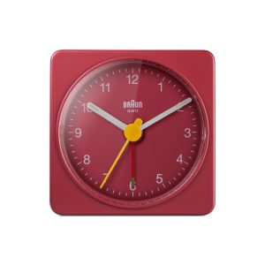 Braun BC02 Travel Alarm Clock - Red