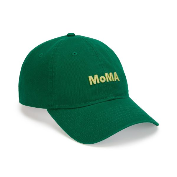 Colorful MoMA Adjustable Baseball Cap - Kelly Green/ Yellow
