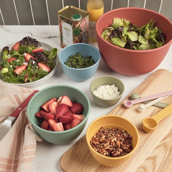 Plant-Based Astrik Plastic Nesting Bowls - Set of 5