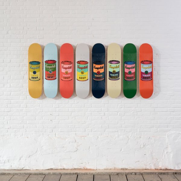 Andy Warhol: Skateboard Colored Campbell's Soup Cans - Red