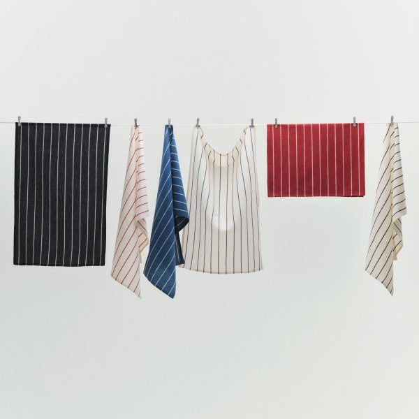 HAY Outdoor Market by Jasper Morrison Shop Tea Towels - Set of 2 - Beige/ Red