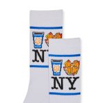 NYC Food Icons Socks - Blue