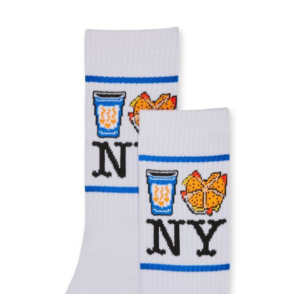 NYC Food Icons Socks - Blue
