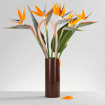 Vitra D??coupage Ceramic Vase - Orange