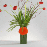 Vitra D??coupage Ceramic Vase - Green