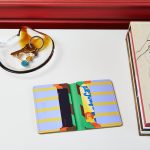 Dusen Dusen Recycled Leather Double Card Holder - Stripe