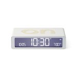 Lexon Flip Rechargeable Alarm Clock - White