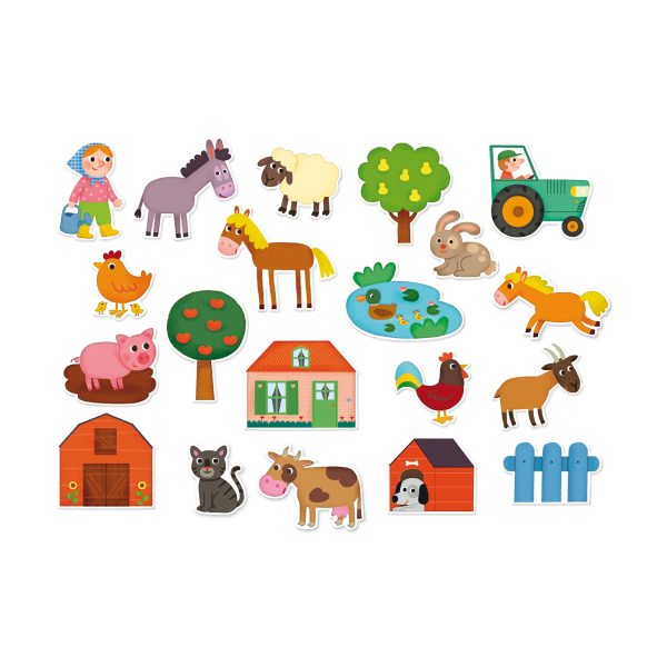 Farm Magnets Toy - Set of 20