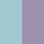 Faceted Octagon Crystal Candleholder - Blue/ Lilac